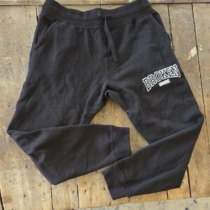 Black BROKEN PROMISES Graphic Sweatpants